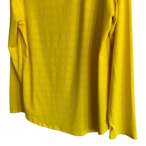 ZYIA Active Subtle Stripe Long Sleeve Shirt, Yellow, Size XL - Picture 4 of 9
